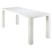 white dining table